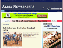 Tablet Screenshot of albianews.com